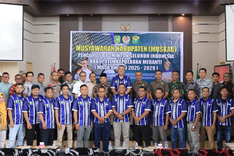 Wabup Meranti Aklamasi di Muskab PBSI