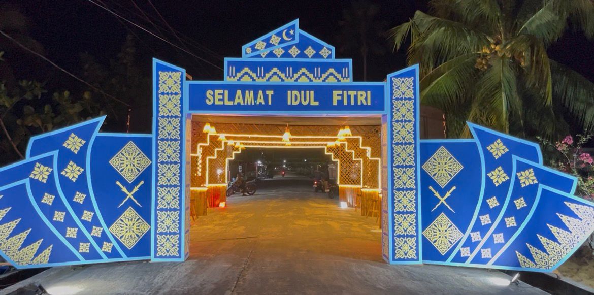 Lampu Hias Pemuda Kamboja Juara Tiga Tingkat Kabupaten Meranti