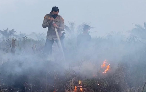 Satgas Karhutla Lakukan Pemadaman di Tiga Lokasi