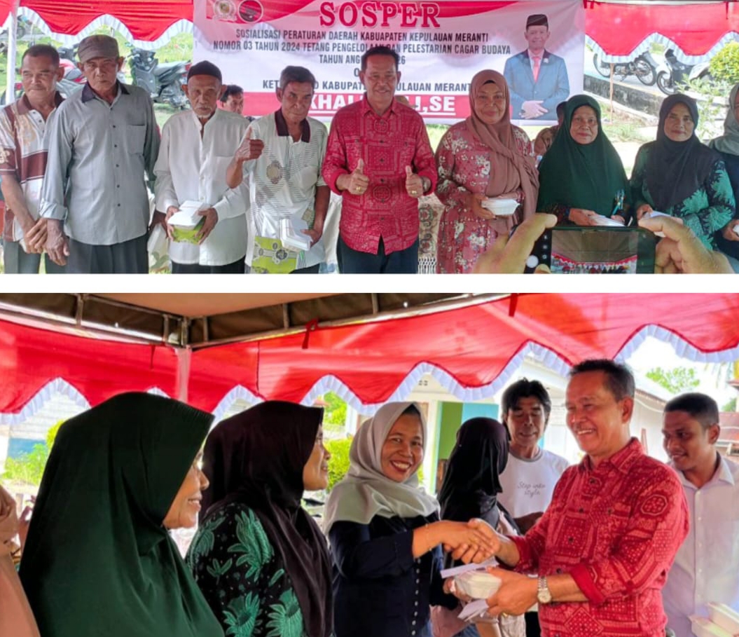 Ketua DPRD Meranti Sosper Pengelolaan Cagar Budaya di Teluk Belitung