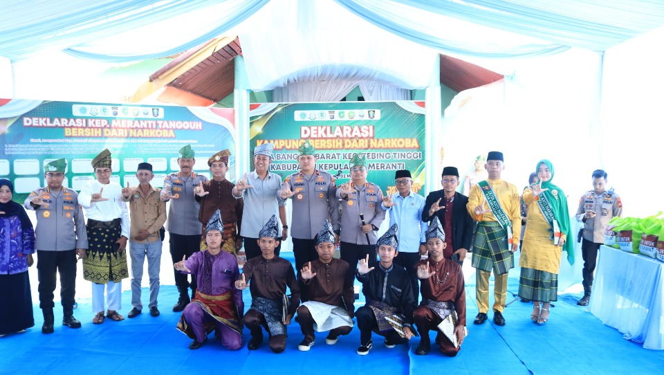 Desa Banglas Barat Jadi Role Model Kampung Bebas Narkoba di Meranti