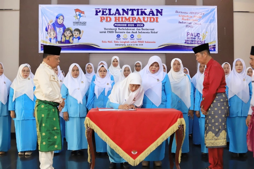 Bupati dan Sekda Meranti Hadiri Pelantikan Himpaudi, Tekankan Peran Strategis PAUD