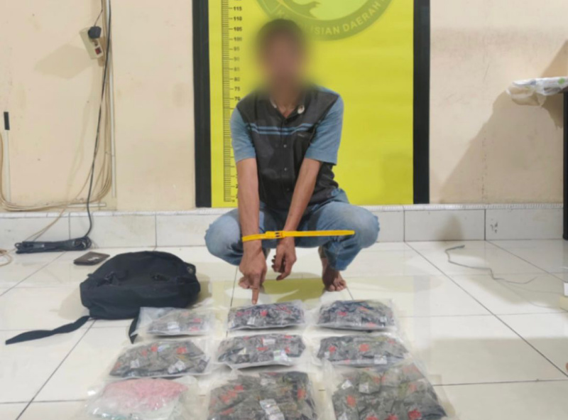 Polda Riau Gagalkan Peredaran Narkotika di Perbatasan Pekanbaru-Pelalawan, Dua Tersangka Ditangkap