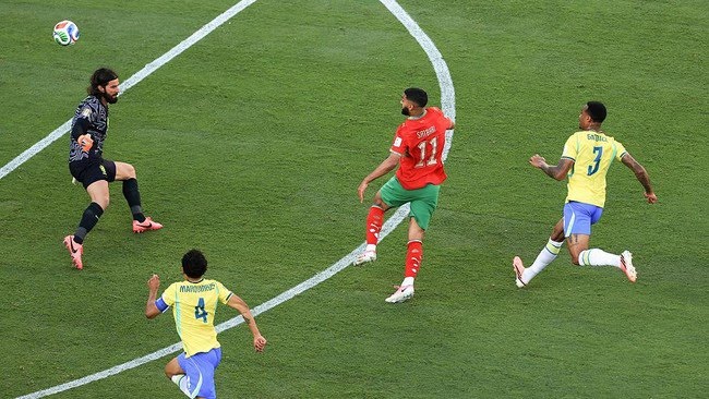Vinicius Selamatkan Brasil, Maroko Paksa Hasil Imbang di Grup C