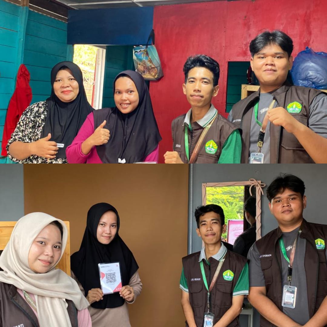 Mahasiswa KUKERTA UNRI Bantu Digitalisasi UMKM Sungai Apit Lewat QRIS dan Google Maps