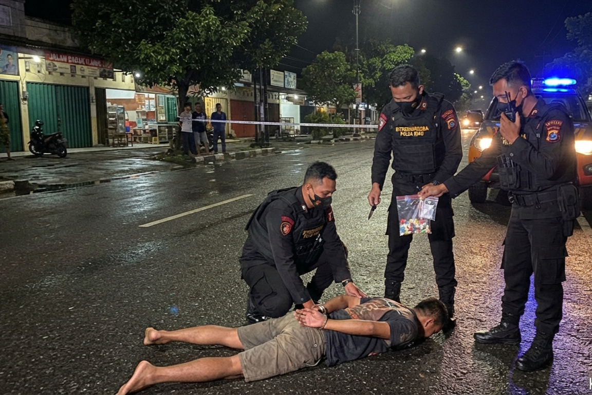 Serang Polisi Saat Disergap, Pengedar Ekstasi Ditembak