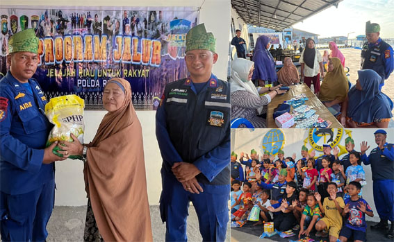 Dukung Program Unggulan Kapolda Riau, Ditpolairud dan Polres Rohil Gelar Aksi "JALUR" di Panipahan