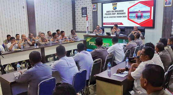 Polres Meranti Perkuat Deteksi Dini Karhutla dan Kerawanan Pilkades 2026
