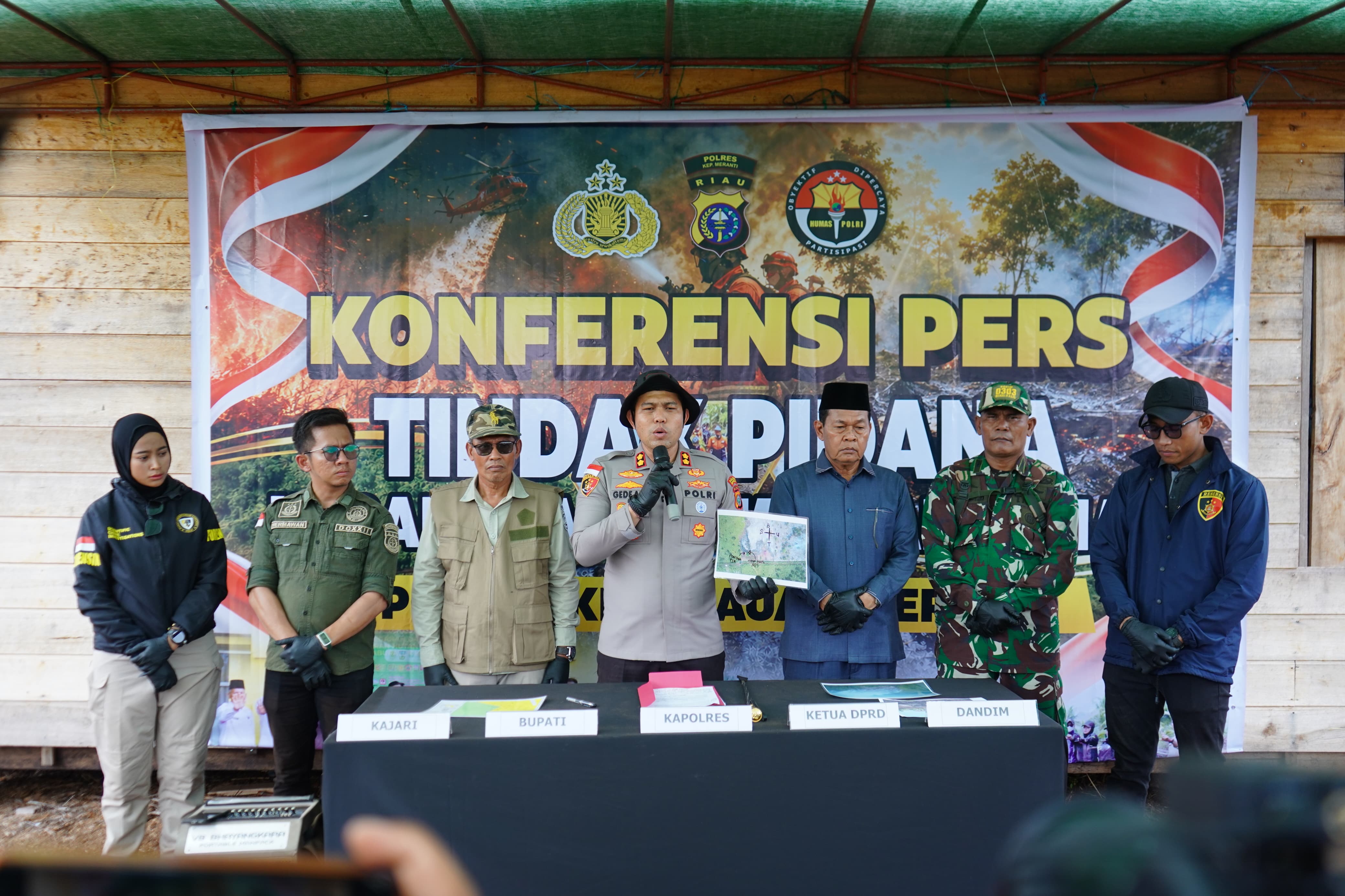 Tersangka Karhutla 85 Hektare di Meranti Ditangkap, Sempat Ditegur Kepala Desa