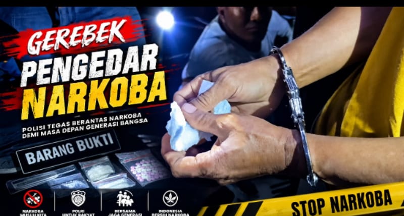 Polresta Pekanbaru Gerebek Empat Terduga Pengedar Narkoba, Sabu dan Happy Five Disita