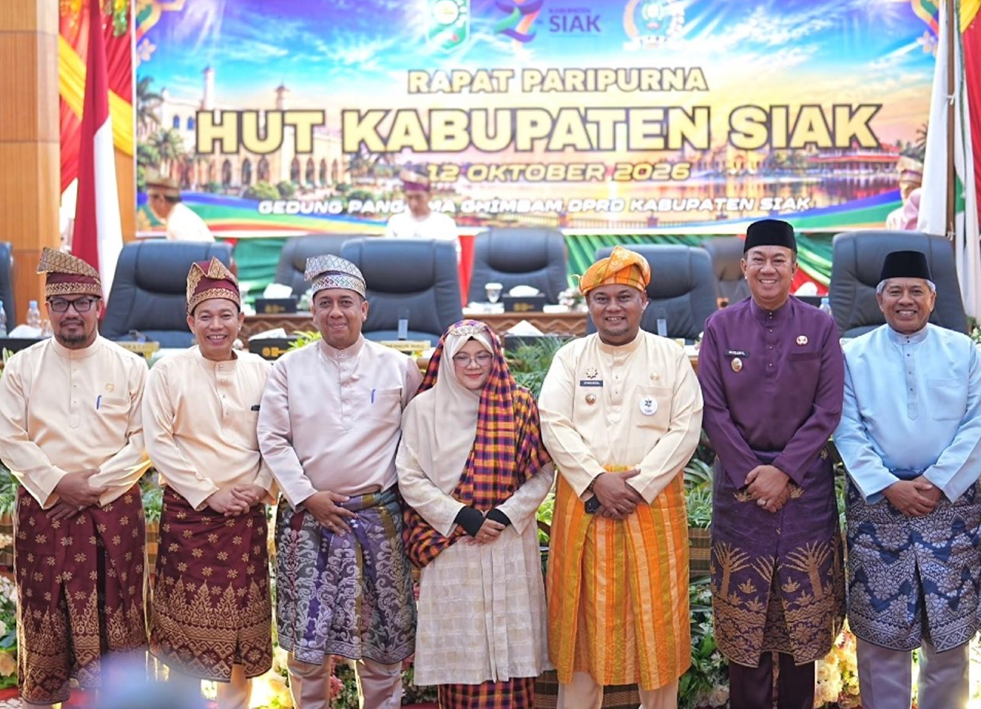 Perkuat Sinergi Antardaerah, Wabup Meranti Hadiri Paripurna Hari Jadi ke-27 Siak