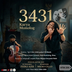 Dari Cerpen ke Panggung: Monolog 3431 Hadir di Cerenti