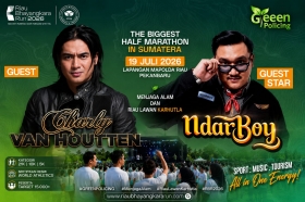 Riau Bhayangkara Run 2026 Dimeriahkan Charly Van Houten dan Ndarboy