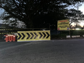 Lantai Jembatan Naik, Jembatan Danau Bingkuang Kampar Ditutup Sementara