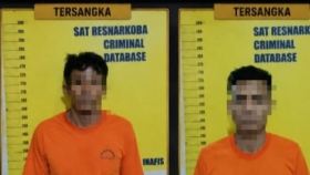 Satresnarkoba Polresta Pekanbaru Gerebek Dua Pria di Jalan SM Amin