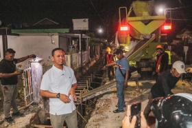 Atasi Banjir, Pemko Pekanbaru Percepat Pembangunan Drainase di Jalan Embun Pagi