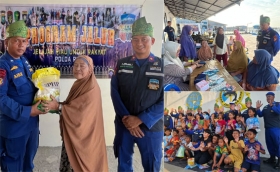 Dukung Program Unggulan Kapolda Riau, Ditpolairud dan Polres Rohil Gelar Aksi "JALUR" di Panipahan