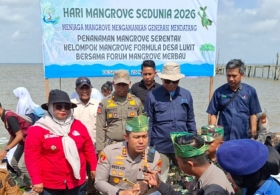 Momen Hari Mangrove Sedunia 2026, Kapolres Meranti Tegaskan Pelestarian Lingkungan Tanggung Jawab Bersama