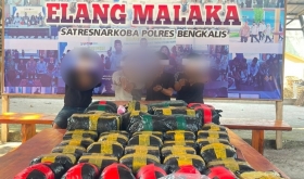 Polisi Gagalkan Peredaran 28,96 Kg Sabu dan 122.629 Butir Ekstasi di Bengkalis