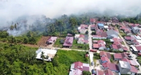 Ancam Permukiman, Karhutla di Tembilahan Tinggal 30 Meter dari Rumah Warga