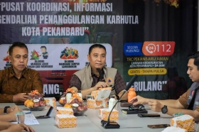 Titik Api Nol, Kualitas Udara Membaik, Pemko Pekanbaru Evaluasi Penanganan Karhutla