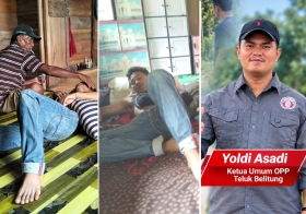 Dua Pemuda Teluk Belitung Jadi Korban Diduga Tabrak Sapi di Jalan PT ITA, OPP Kecam Ternak Berkeliaran