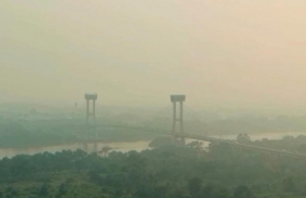 BPBD Sebut Nihil Titik Api, Kabut Asap Tetap Selimuti Siak